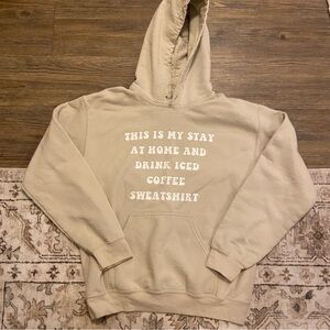 Beige Hoodie Iced Coffee Small
